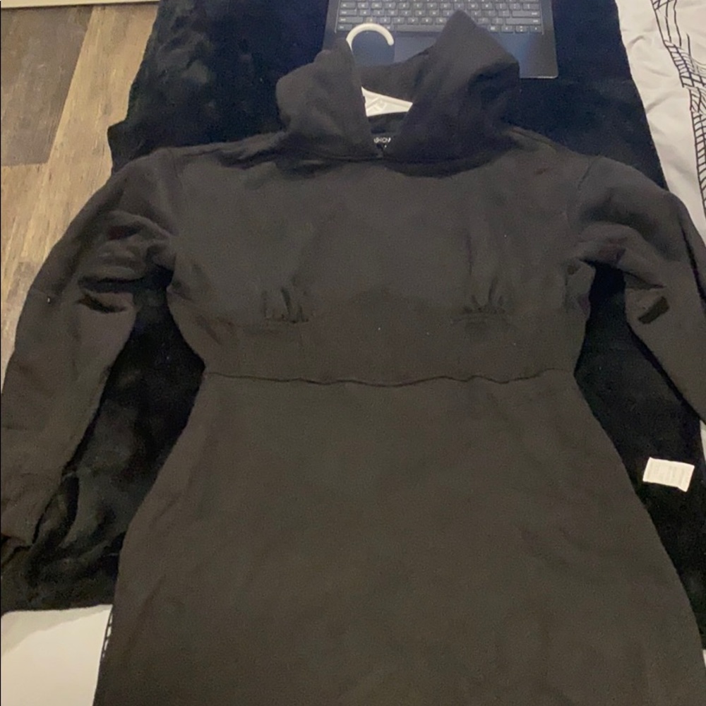 Black sweater dress